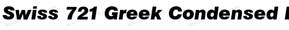 Swiss 721 Greek Condensed BT字体转换